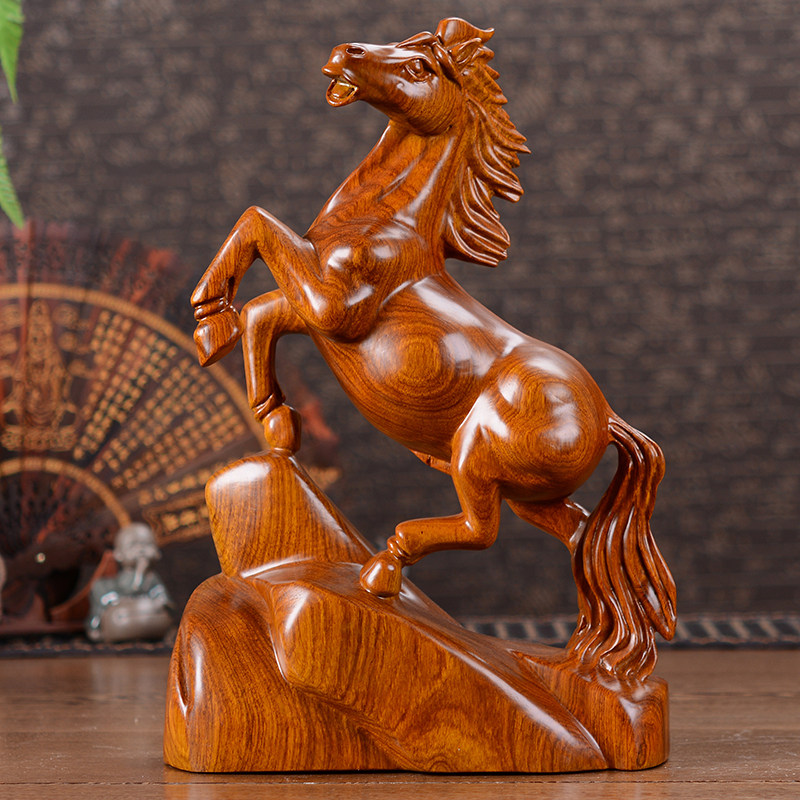 ☆馬☆花梨木☆動物☆精密細工☆置物☆彫刻☆5 売れ筋 ☆馬☆花梨木