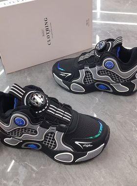 儿童加绒运动鞋冬季2025新款男童鞋子中大童男孩训练篮球鞋25886