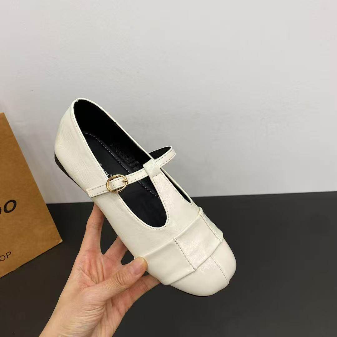 复古方头单鞋2026春头复古法式平底浅口女软底韩版玛丽珍鞋2028-3,女鞋,时尚休闲鞋,淘宝优惠券,粉丝福利购,淘宝优惠卷