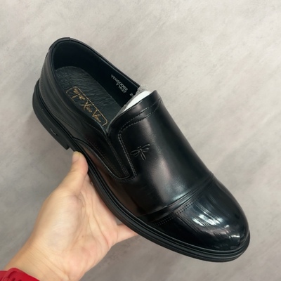 男鞋2025新款英伦高级感商务正装皮鞋一脚蹬乐福鞋男款50082