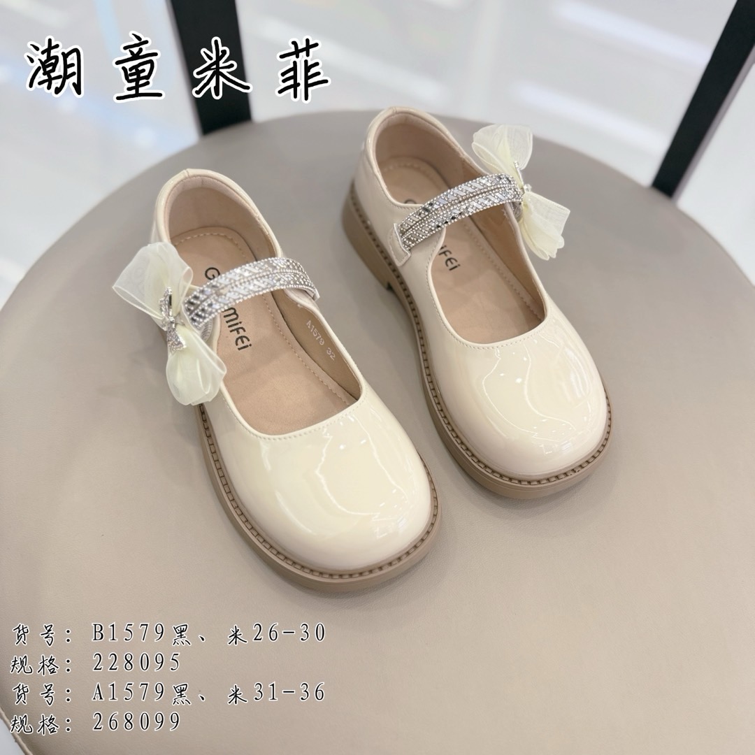 GDN女童小皮鞋春秋儿童演出鞋子软底英伦风学生中大童单鞋1579