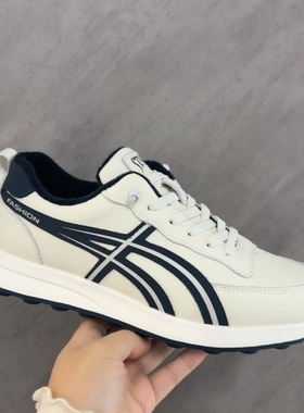 意红加绒男鞋2025冬季运动休闲板鞋潮流阿甘鞋透气德训鞋28160