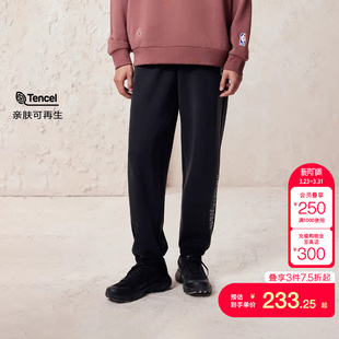 子 裤 jq区绫致杰克琼斯男秋卫裤 NBA联名束脚字母胶印舒适长裤