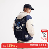 绫致杰克琼斯NBA联名2026年春季 新款 男宽松连帽棉服棉衣休闲外套