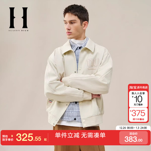 NFL联名宽松舒适字母刺绣翻领夹克男装 HIGH新款 SEASON 绫致