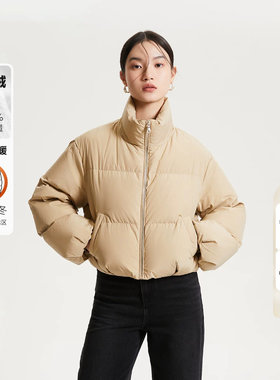 绫致Vero Moda羽绒服冬季新款90白鸭绒宽松短款外套