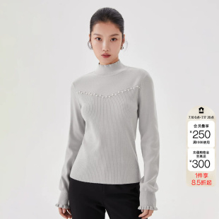 绫致Vero Moda针织衫秋冬百搭高领甜美打底衫长袖修身女时尚