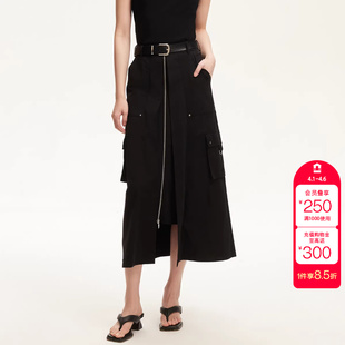 工装 绫致Vero Moda半身裙2026春季 新款 饰A字裙 风铆钉腰带装