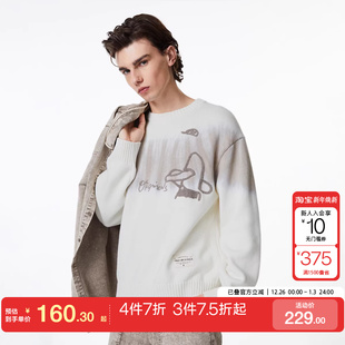 tq区绫致杰克琼斯冬男士 毛衣 上衣衣身撞色圆领套头针织衫