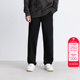 裤 绫致杰克琼斯男装 百搭简约舒适贴布纯色抽绳腰长裤 冬新款 休闲裤