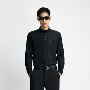 绫致杰克琼斯秋冬标准正肩纯棉舒适亲肤通勤休闲百搭长袖 衬衫