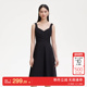 新款 绫致Vero Moda连衣裙2025夏季 心形领口收腰交叉织带连衣裙