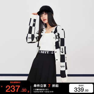 女 针织开衫 套装 绫致ONLY2024春夏气质百搭宽松短款