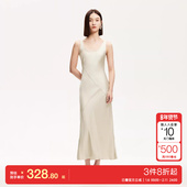 v区绫致Vero 背心裙 光泽感面料拼接修身 Moda连衣裙2025夏季 新款