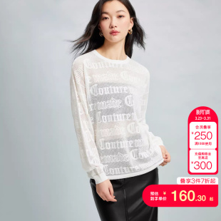 街头 女春夏宽松镂空圆领长袖 tq区绫致Couture Made针织衫