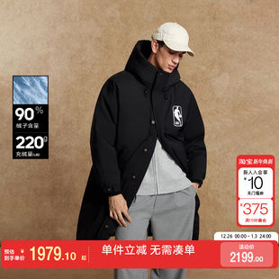 绫致杰克琼斯NBA联名款 日常宽松百搭休闲连帽羽绒服 2025年冬新款