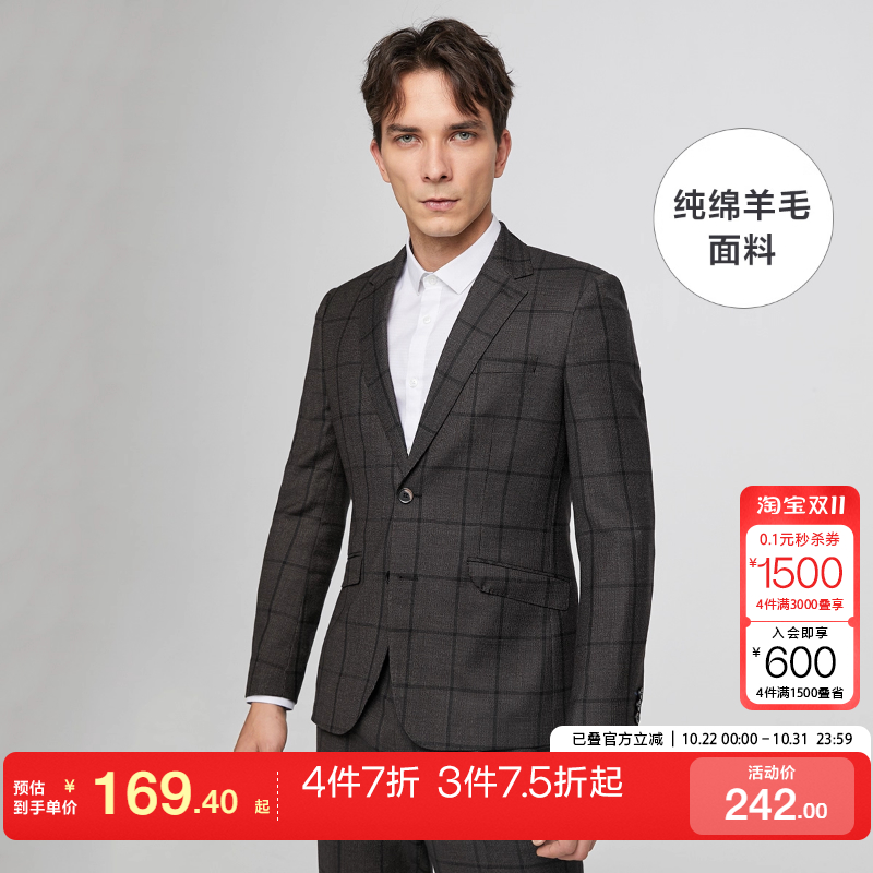 selected绫致新款潮流西装外套
