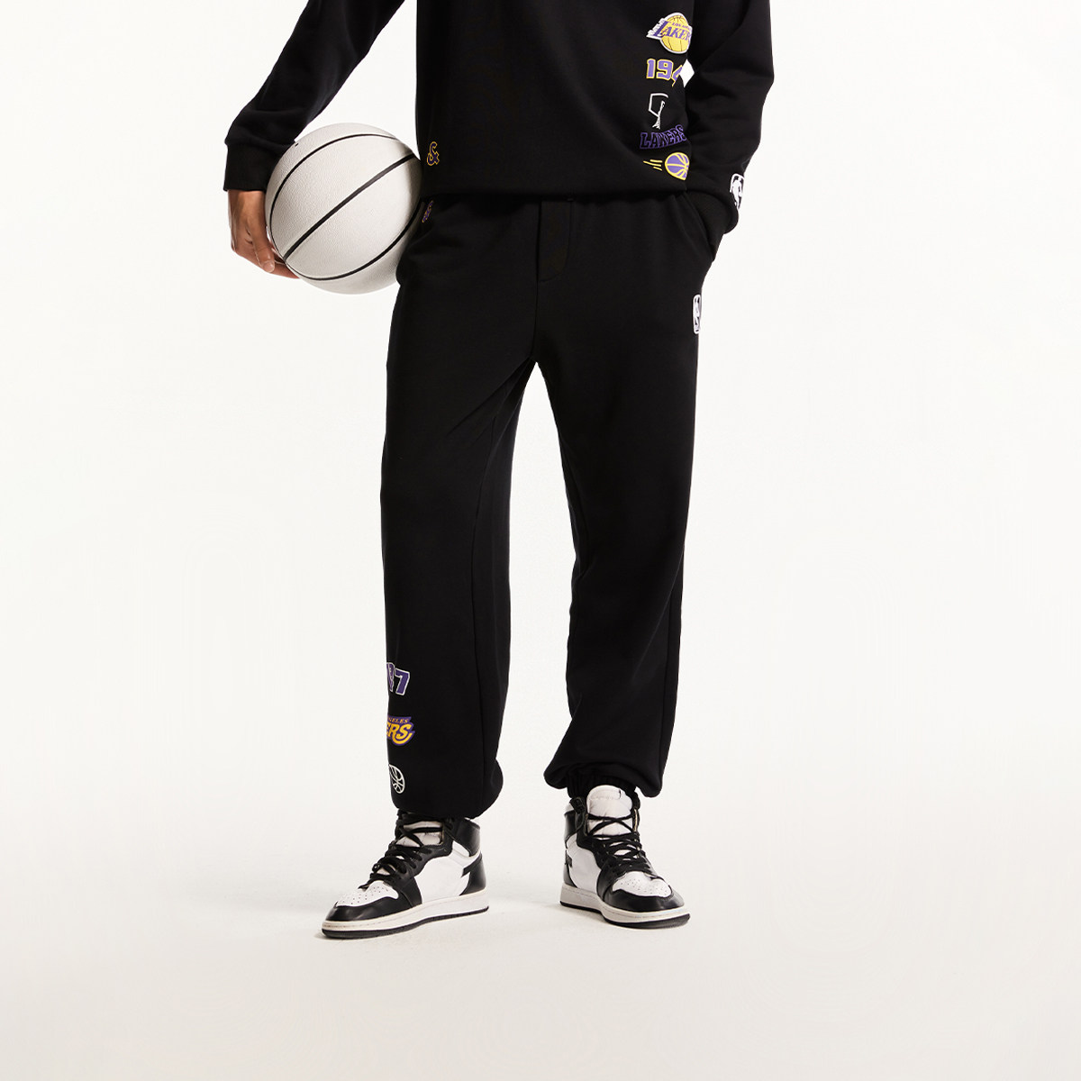 t区绫致杰克琼斯NBA联名湖人队宽松百搭休闲裤长裤男款,男装,休闲裤,淘宝优惠券,粉丝福利购,淘宝优惠卷