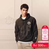 jq区绫致杰克琼斯NBA联名男毛衣冬25年连帽针织衫 上衣 长袖