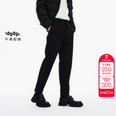 绫致杰克琼斯秋百搭抗皱易打理商务休闲裤 子男 直筒垂感长裤
