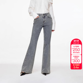 牛仔裤 显瘦喇叭裤 女 复古水洗高腰修身 绫致ONLY2025秋冬新款