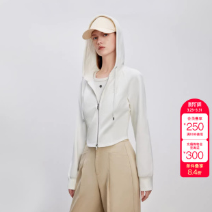 长袖 连帽插肩短款 卫衣女 舒适显瘦修身 绫致ONLY秋冬新款