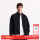 经典 绫致杰克琼斯男生秋季 舒适立领夹克2025年新款 黑色百搭外套