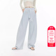 牛仔裤 绫致ONLY2025夏季 长裤 渐变水洗宽松阔腿裤 女 新款