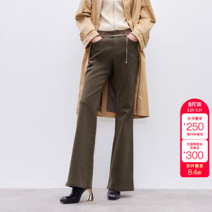 牛仔裤 高腰提臀显瘦金属链条喇叭裤 女 修身 绫致ONLY冬季