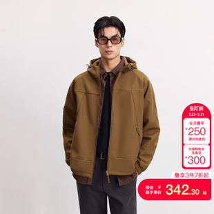 tq区绫致杰克琼斯男上衣夹克连帽户外运动风略外套休闲男