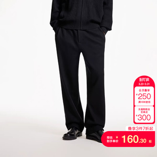 tq区绫致杰克琼斯春夏舒适松紧弹力抽绳腰头保暖加绒内里刺绣卫裤