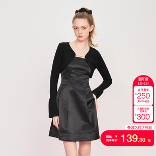 tq区绫致ONLY春夏时尚 连衣裙女百搭通勤 潮流休闲两件套A字短款