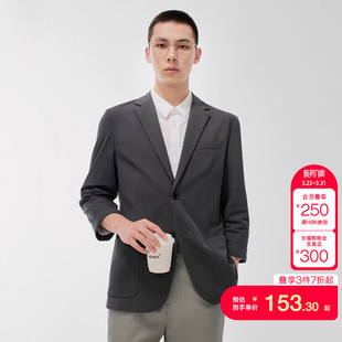 tq区绫致杰克琼斯春夏商务休闲百搭修身 西服外套 帅气七分袖