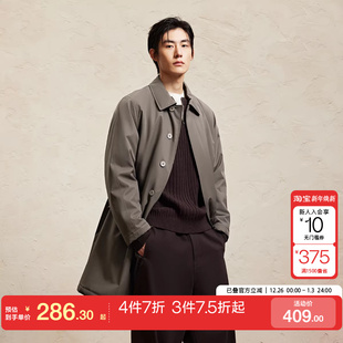 tq区绫致杰克琼斯长加棉风衣外套棉服男秋冬宽松棉衣夹克