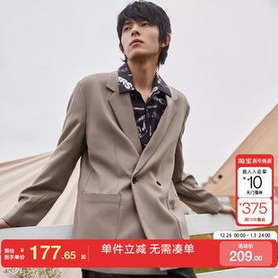 外套 绫致SELECTED思莱德羊毛商务休闲双排扣西装 专区到手1折起