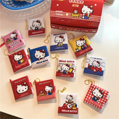 迷你珠链凯蒂猫HELLOKITTY方形便携豆豆本学生幼儿记录单词暗扣本