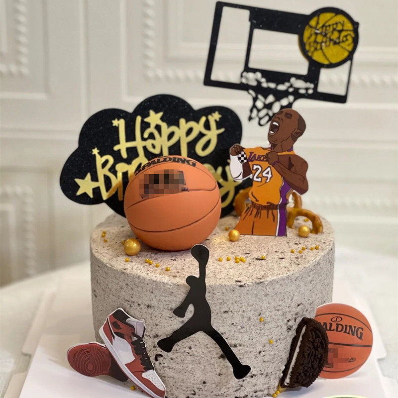 篮球生日蛋糕装饰插件 动漫卡通软陶男孩女孩 篮球鞋奖杯插牌摆件,节庆用品/礼品,蛋糕/烘焙装饰用品,淘宝优惠券,粉丝福利购,淘宝优惠卷