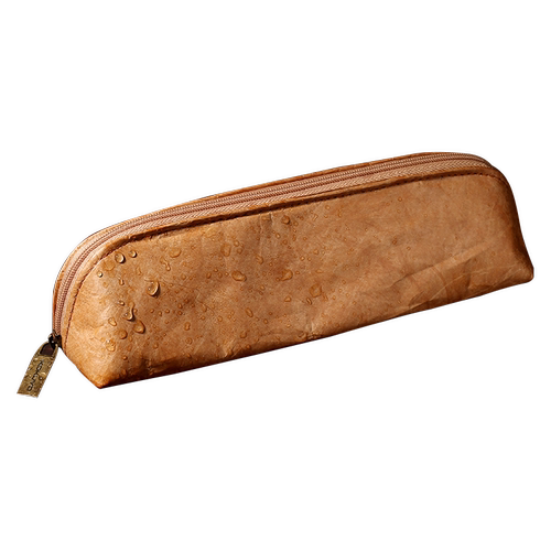 日本KOKUYO国誉复古笔袋+大容量女简约大学生文艺成人商务男高中生文具盒笔筒收纳包小清新个性防水杜邦纸