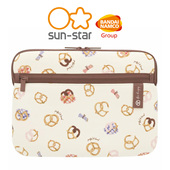 日本太阳星笔记本内胆包SUN STAR平板电脑专用SBR橡胶防冲撞击吸收软性保护壳B5 A4分层双拉链大开口文件袋