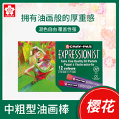 6岁水溶性12色16色253650色油画棒 日本樱花牌儿童蜡笔套装 安全无毒可水洗幼儿园小学生宝宝画画蜡笔环保2