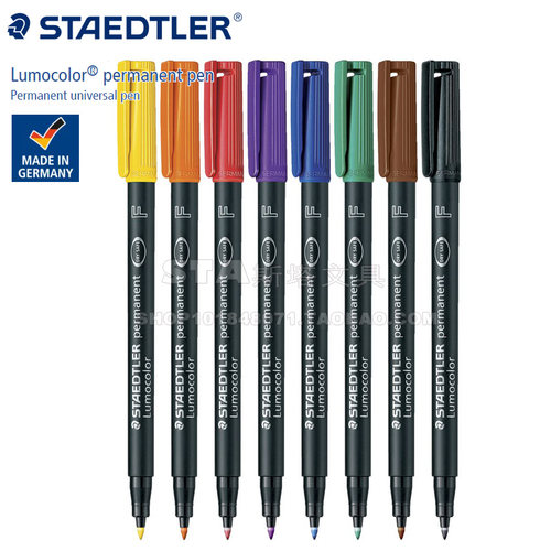 德国STAEDTLER施德楼318 F防褪色永久性油性记号笔