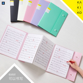 新法翻阅kingjim日本锦宫风琴折叠式 大幅面展开24袋资料册琴谱设计材料对比收纳可书写夹翼式 文具收纳资料夹