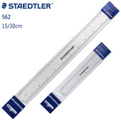 常规款 透明 德国STAEDTLER施德楼15CM直尺小学生 专用562 英寸 30厘米学生直尺彩色透明 简洁