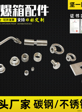 防爆箱配件碳钢不锈钢拉手合页灯座提手M4M8螺母柱铜套正压柜配件