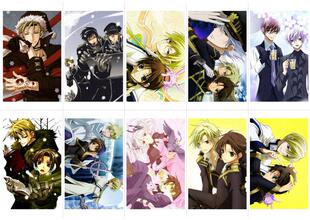 神幻拍档 小卡贴贴纸马口铁吧唧徽章挂饰串卡镭射哑光亮面满天星