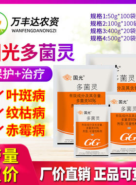 国光植物花卉月季黑腐病多菌灵
