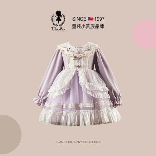 D.Bkyer女童洛丽塔公主裙子