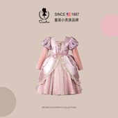 D.Bkyer女童苏菲亚公主裙冰雪奇缘生日cos礼服万圣节儿童服装 裙子