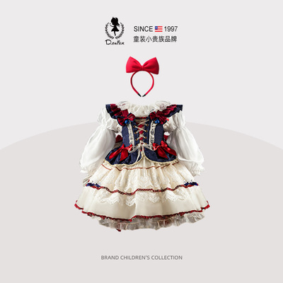 D.Bkyer女童洛丽塔白雪公主裙