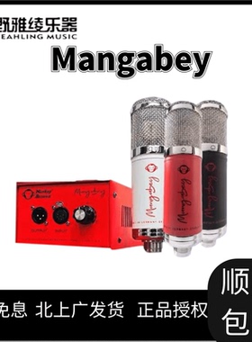 香蕉猴monkeybanana Mangbey大振膜电子管麦克风话筒 配电源盒